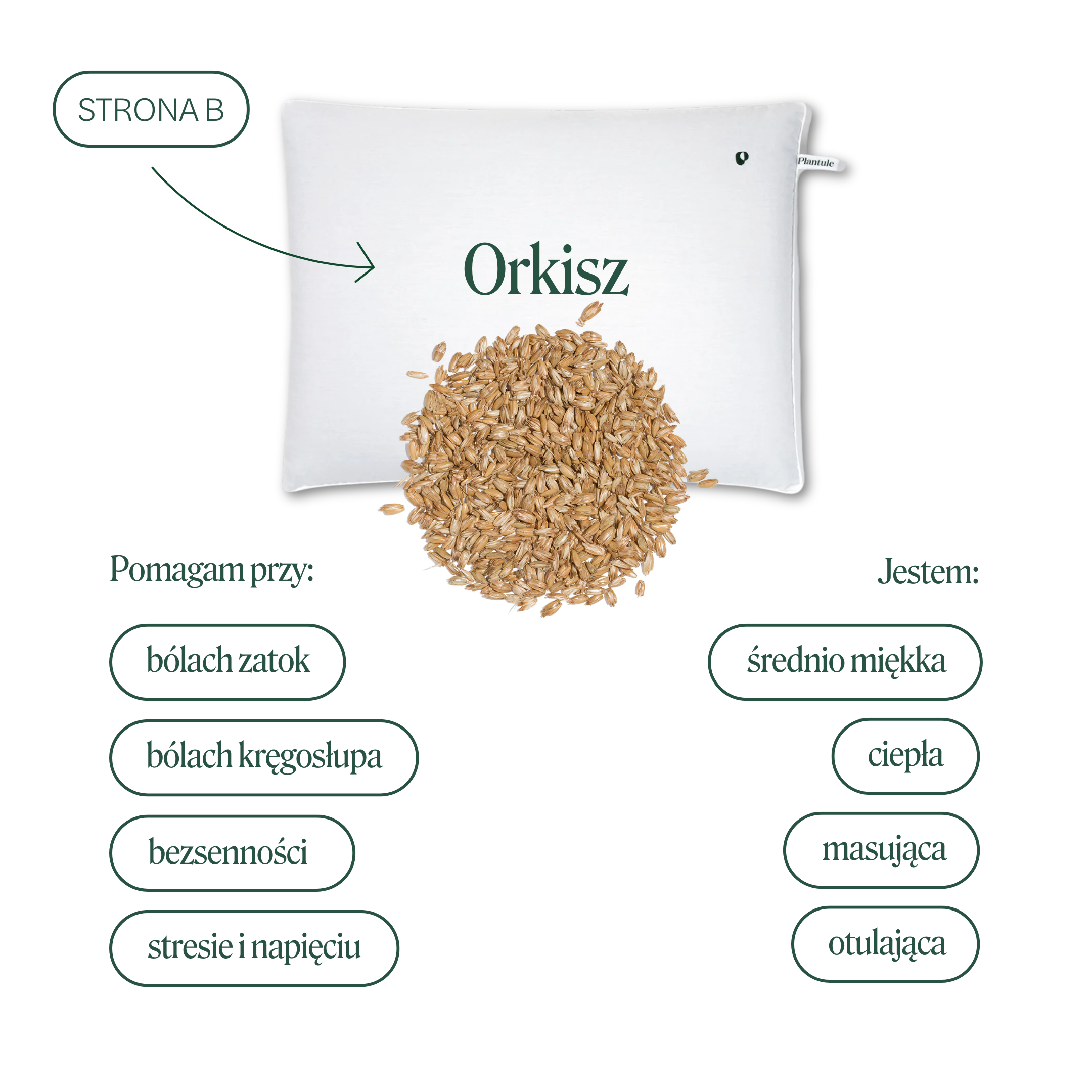 BLACK: Poduszka dwustronna MD (różne rodzaje)