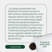 BLACK: Poduszka z łuską gryki MD (różne rozmiary)