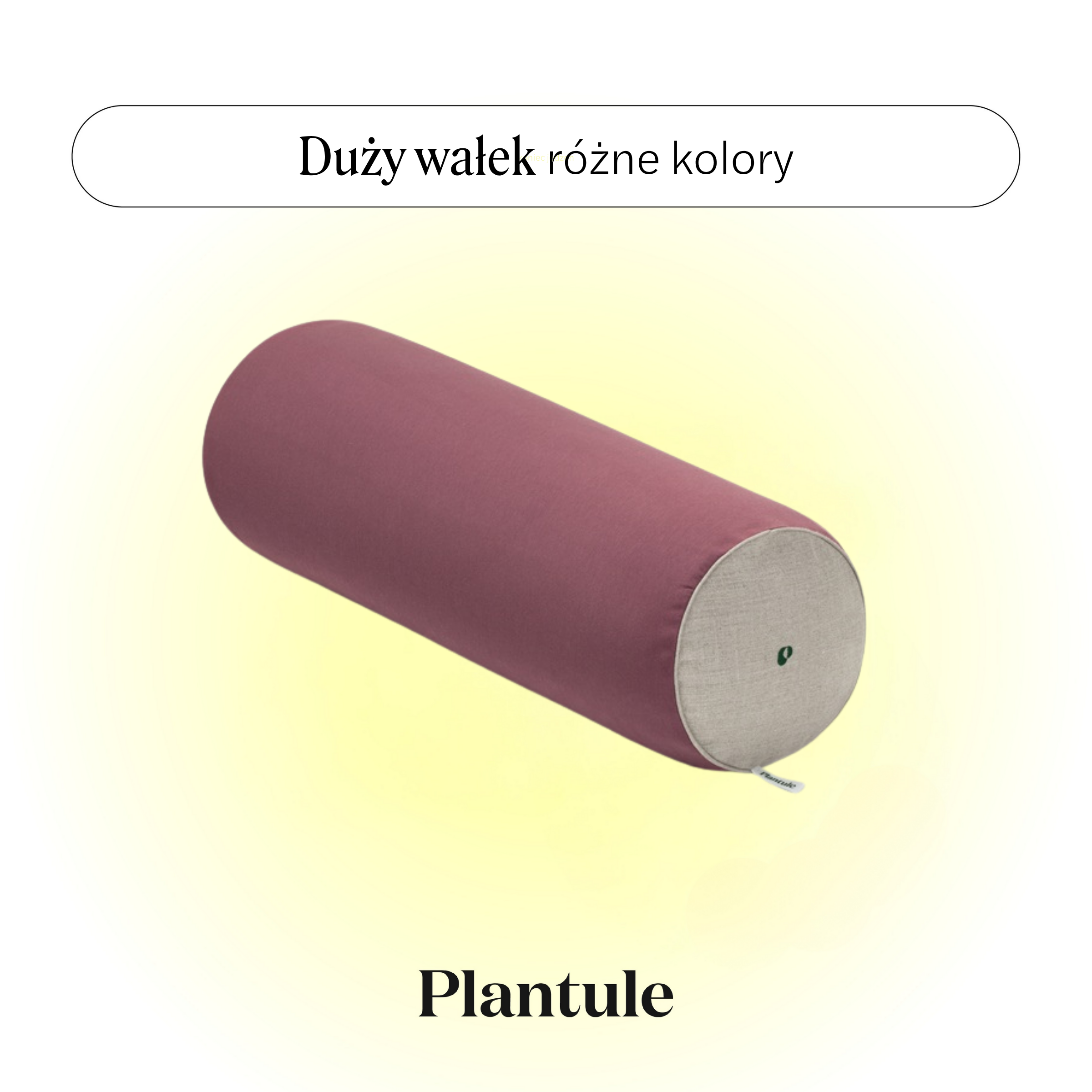 BLACK: Duży wałek do jogi (różne kolory)