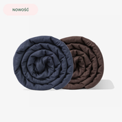 BLACK: Personalizowana konopna kołdra obciążeniowa z kulkami szklanymi