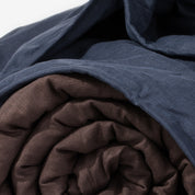 BLACK: Personalizowana konopna kołdra obciążeniowa z kulkami szklanymi