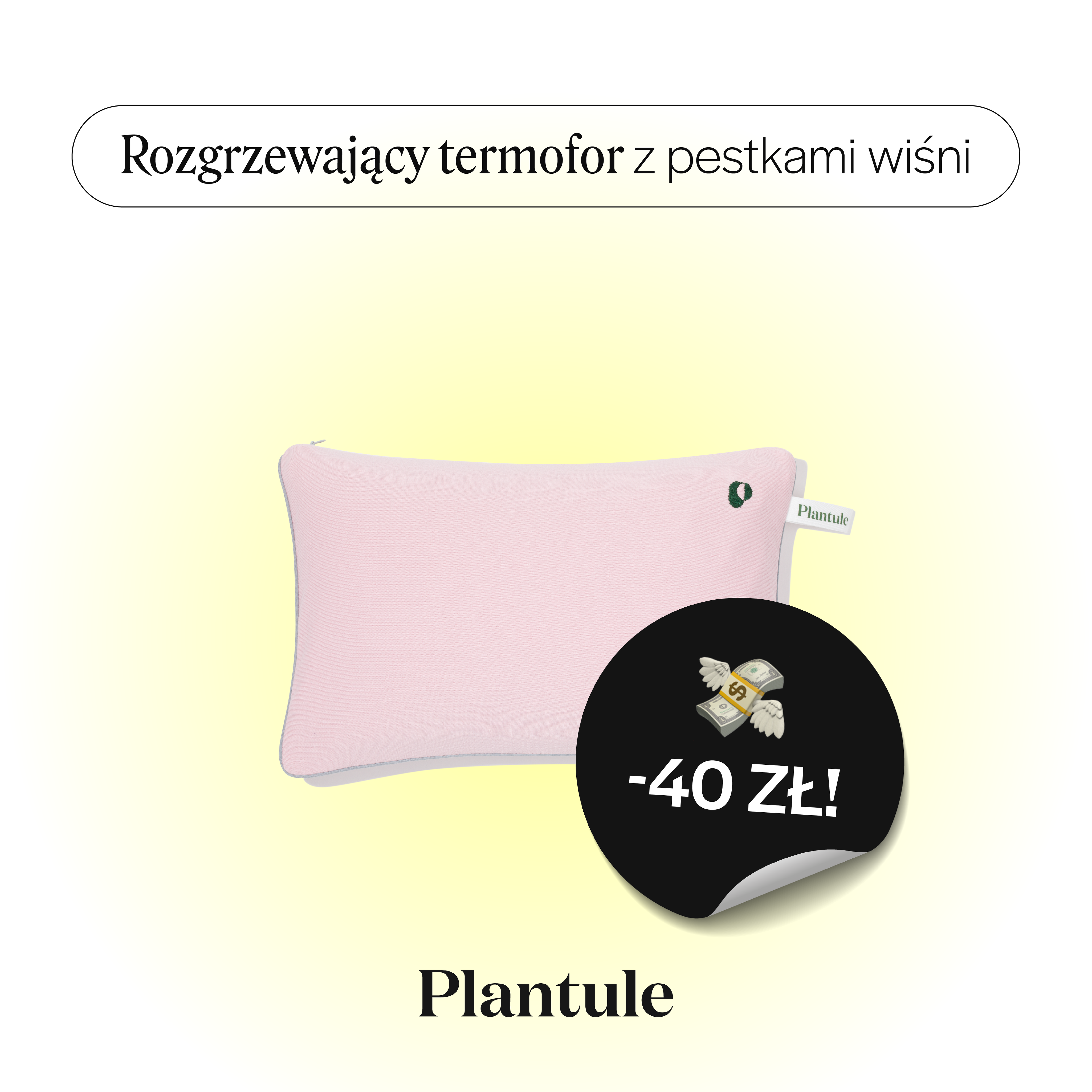 BLACK: Termofor z pestkami wiśni (różne kolory)