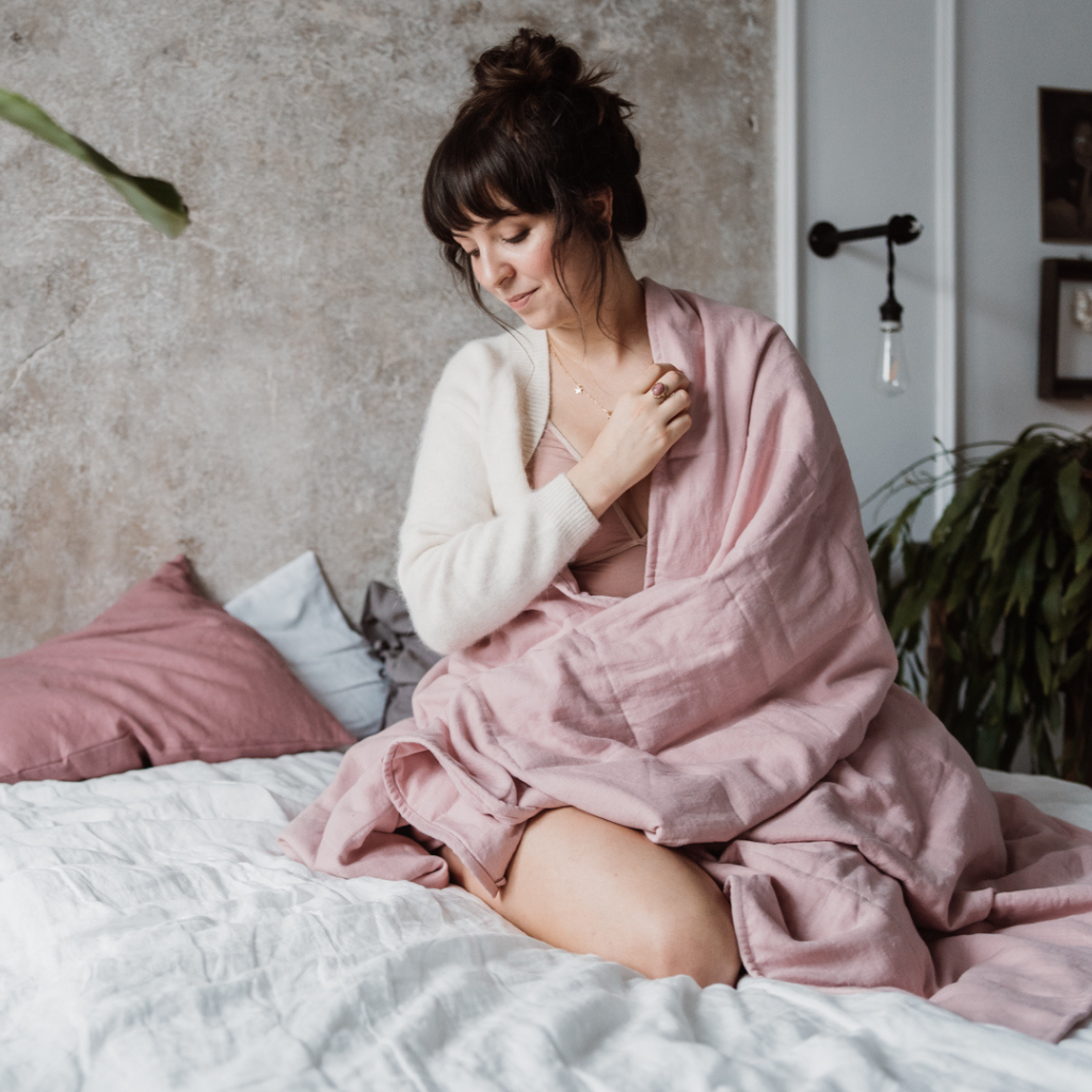 Kołdra obciążeniowa z kulkami szklanymi Plantule