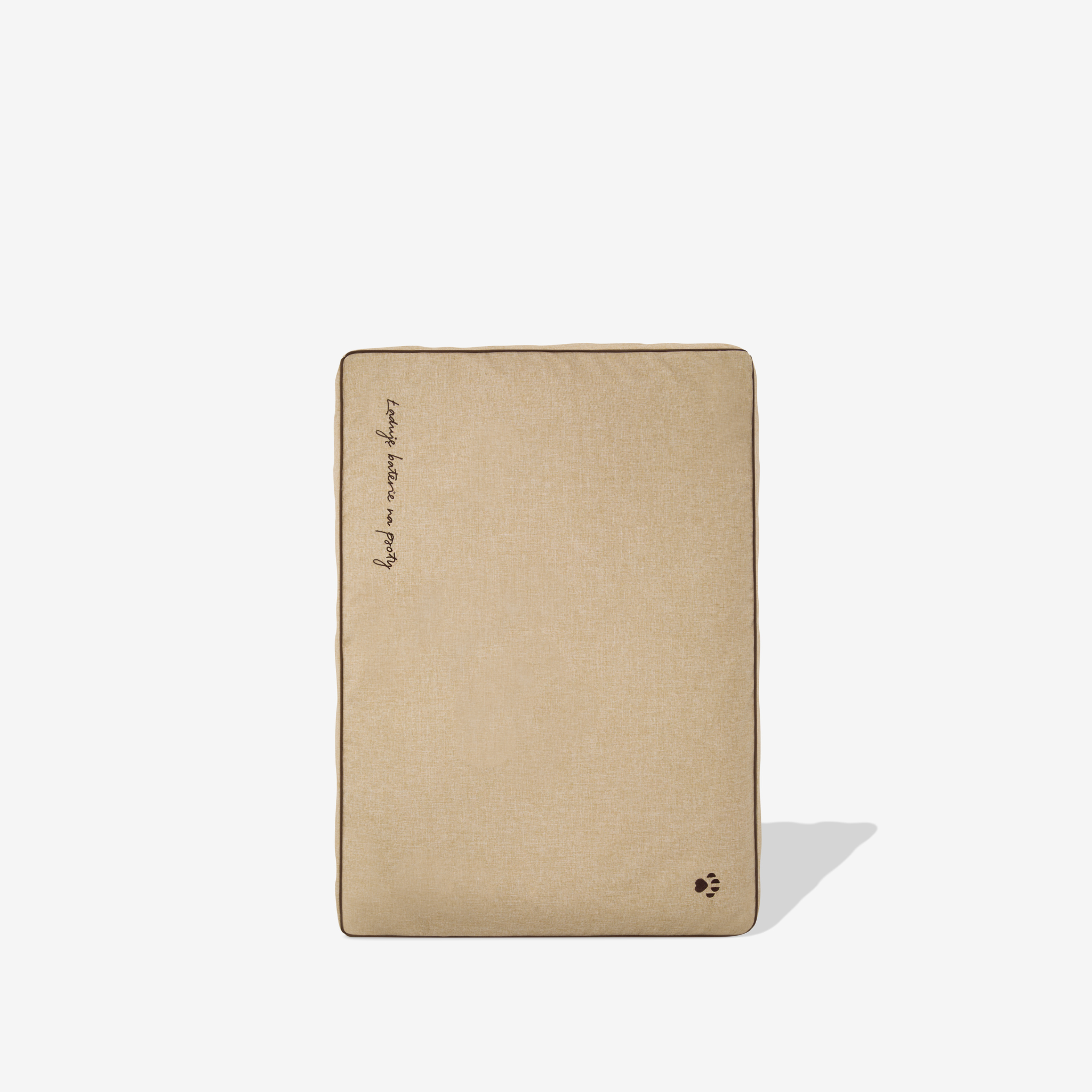 Legowisko z łuską gryki dla psa beżowe – różne rozmiary