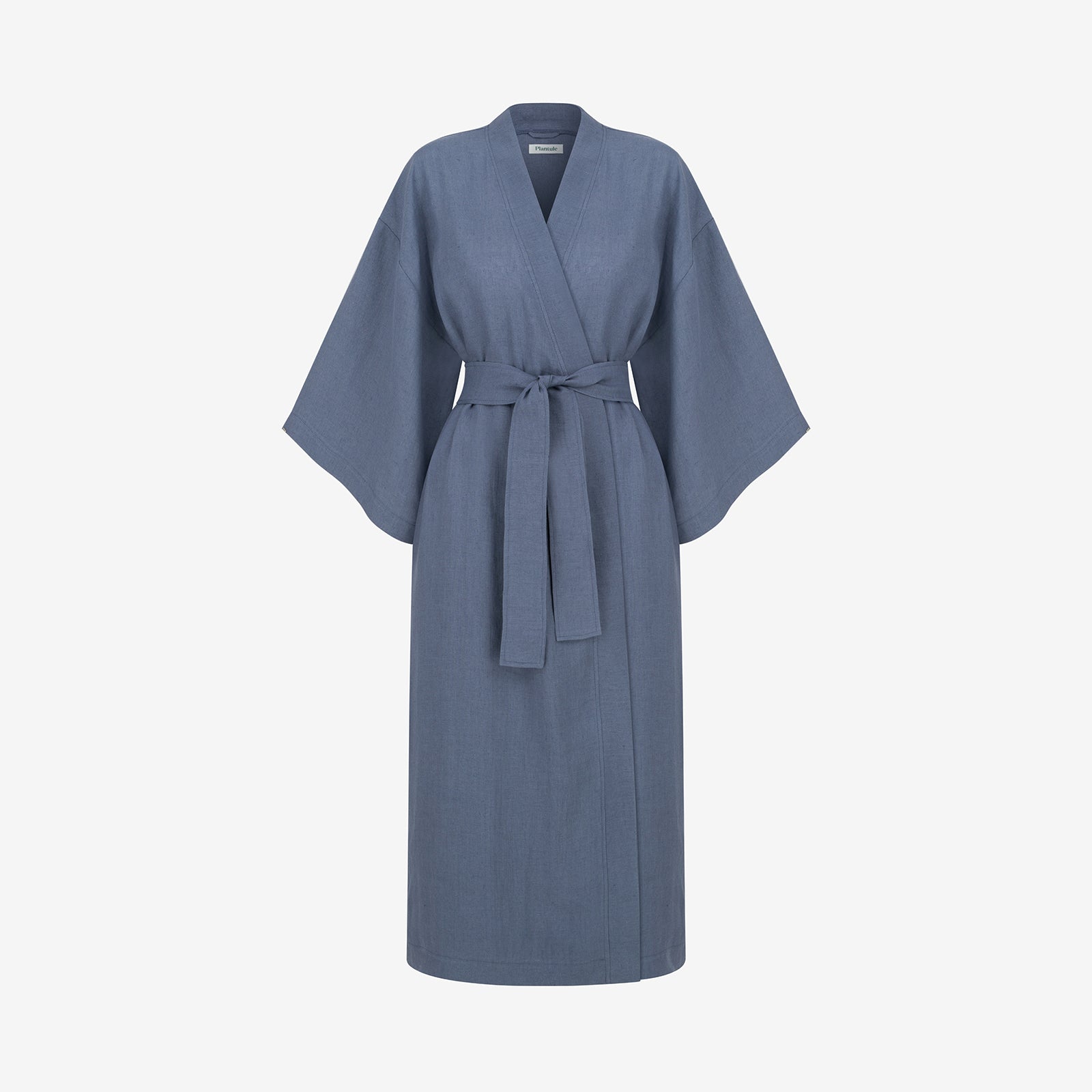 Kimono lniane Plantule długie (granatowe)