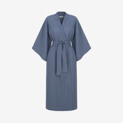 Kimono lniane Plantule długie (granatowe)