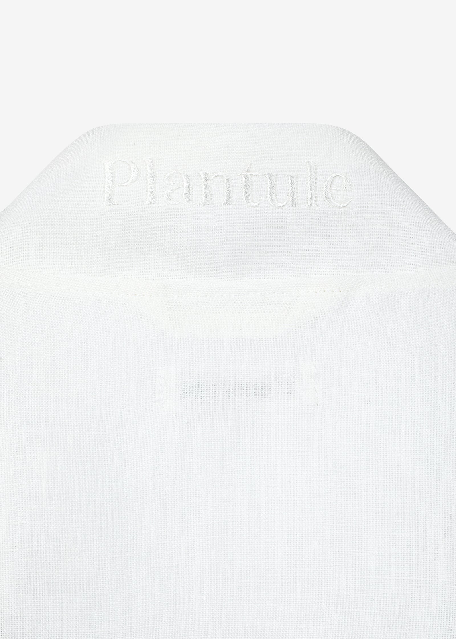 Kimono lniane Plantule krótkie (białe)