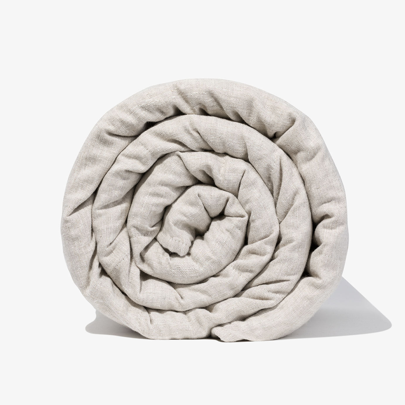 BLACK: Personalizowana lniana kołdra obciążeniowa z pestkami wiśni