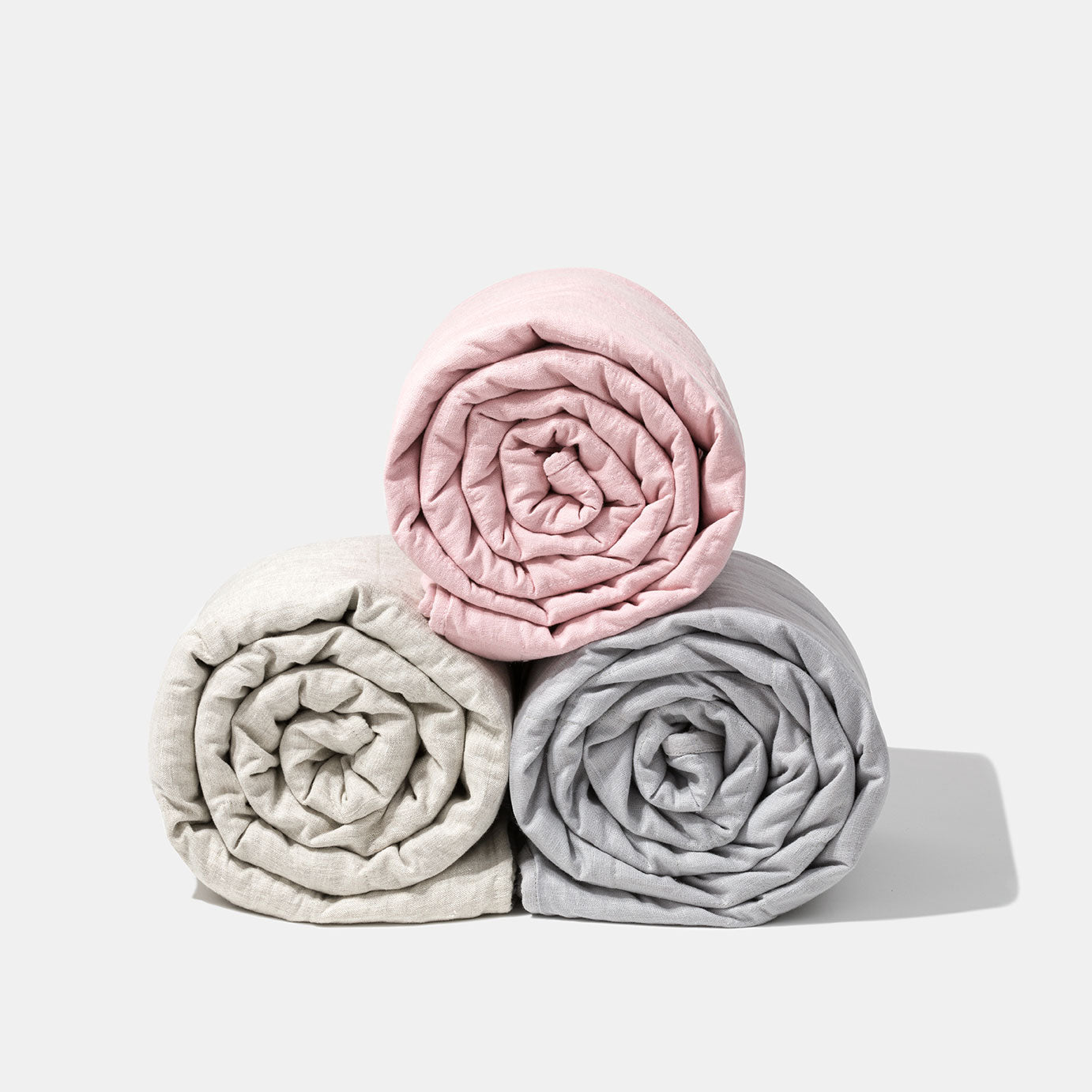 BLACK: Personalizowana lniana kołdra obciążeniowa z kulkami szklanymi