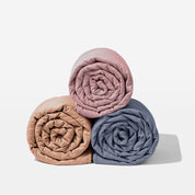 BLACK: Personalizowana lniana kołdra obciążeniowa z kulkami szklanymi