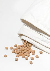 BLACK: Personalizowana lniana kołdra obciążeniowa z pestkami wiśni