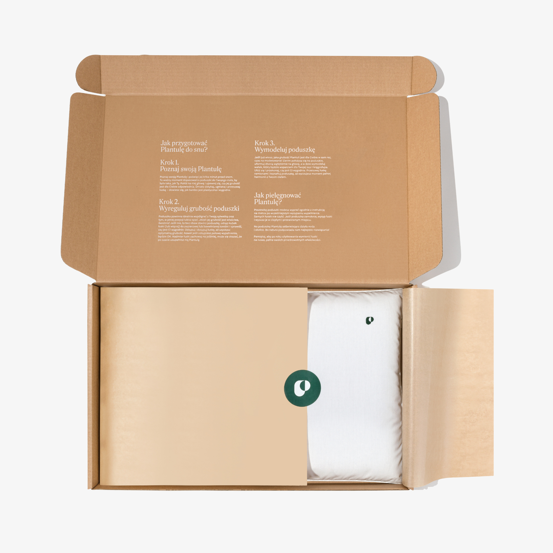 BLACK: Poduszka z łuską orkiszu MD (różne rozmiary)