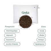 Poduszka z łuską gryki 50 x 75 cm MD