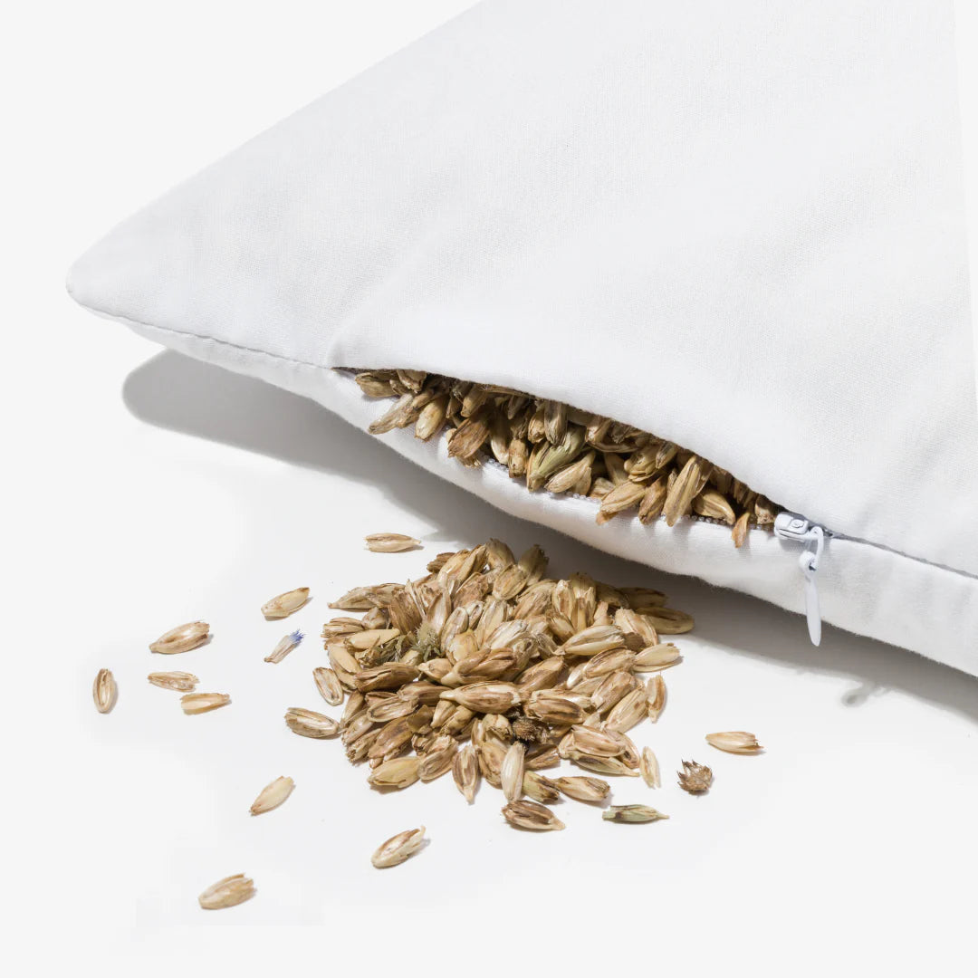 DLA MAMY Poduszka dwustronna z łuską złotego prosa i orkiszu 45 x 60 cm MD