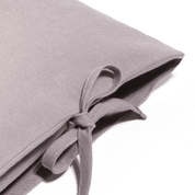 Lniana szara poszewka na poduszke