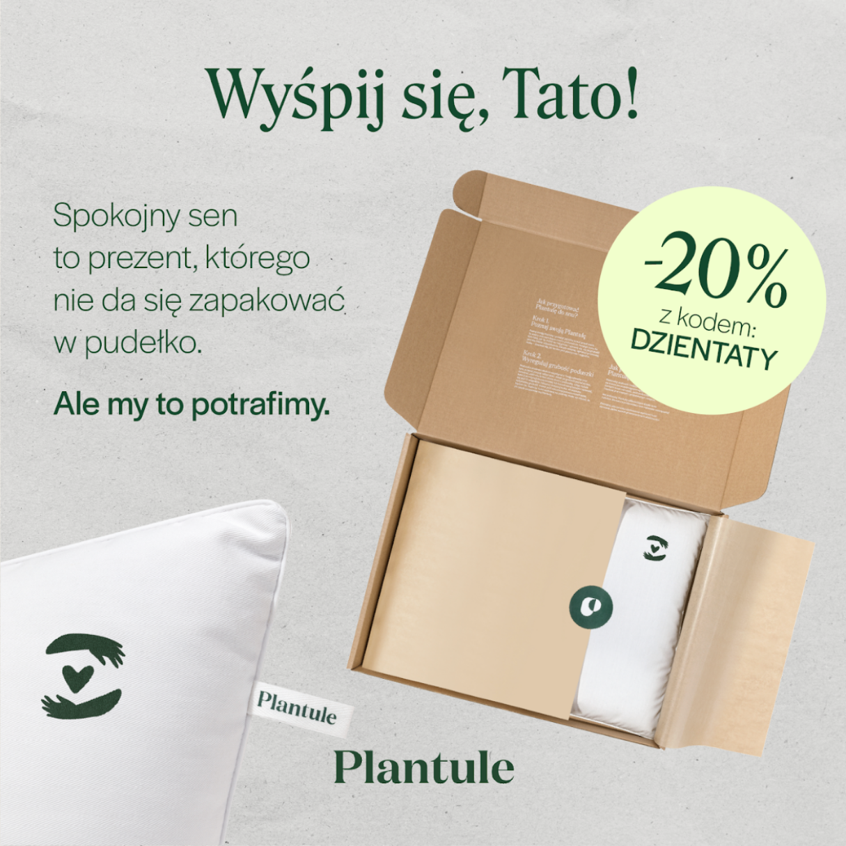 DLA TATY Poduszka z łuską orkiszu 45 x 60 cm MD