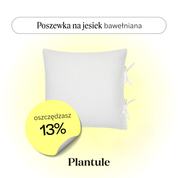 Poszewka bawełniana 40x40 cm (biała)