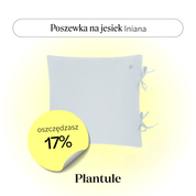 Poszewka lniana 40x40 cm (błękitna)