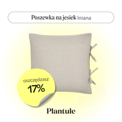 Poszewka lniana 40x40 cm (naturalna)