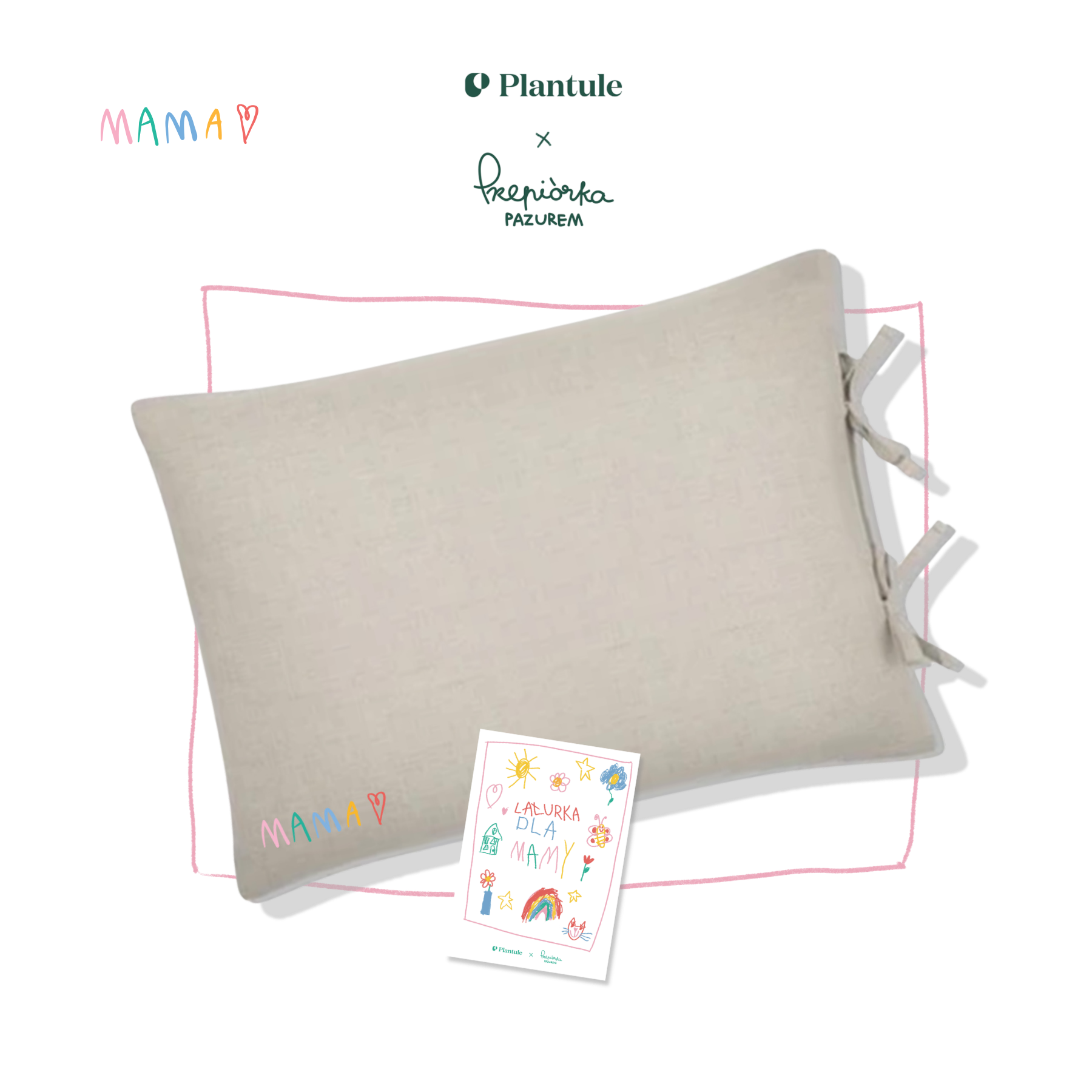 Poduszka do spania z poszewką 45x60 MD - edycja limitowana TATA