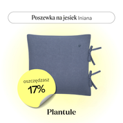 Poszewka lniana 40x40 cm (granatowa)