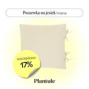 Poszewka lniana 40x40 cm (waniliowa)