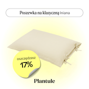 Poszewka lniana 45x60 cm (waniliowa)