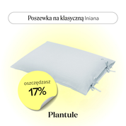 Poszewka lniana 45x60 cm (błękitna)