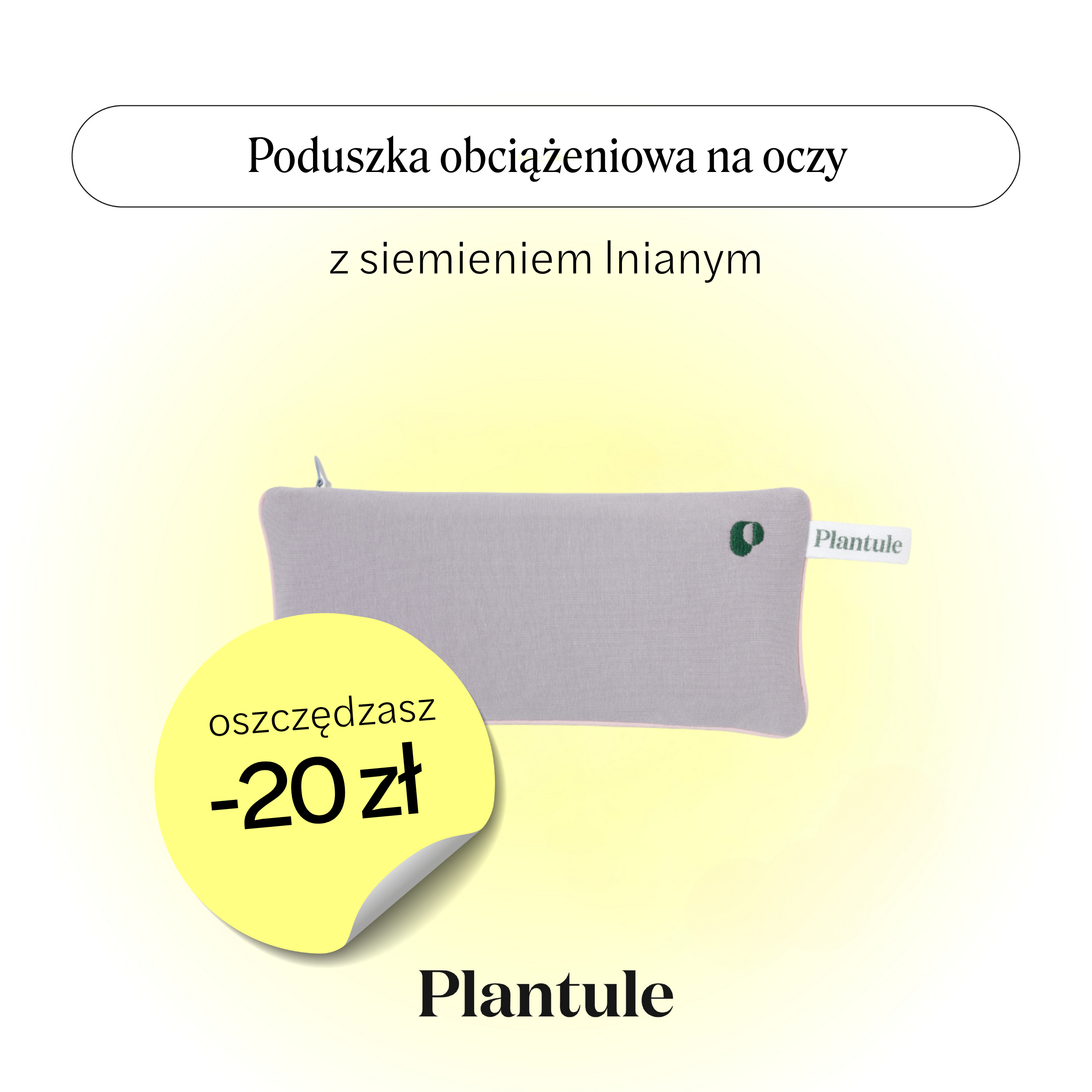 Poduszka na oczy (szara)