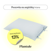 Poszewka lniana 50x75 cm (błękitna)