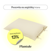 Poszewka lniana 50x75 cm (waniliowa)