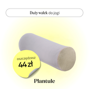 Duży wałek do jogi (jasnoszary)