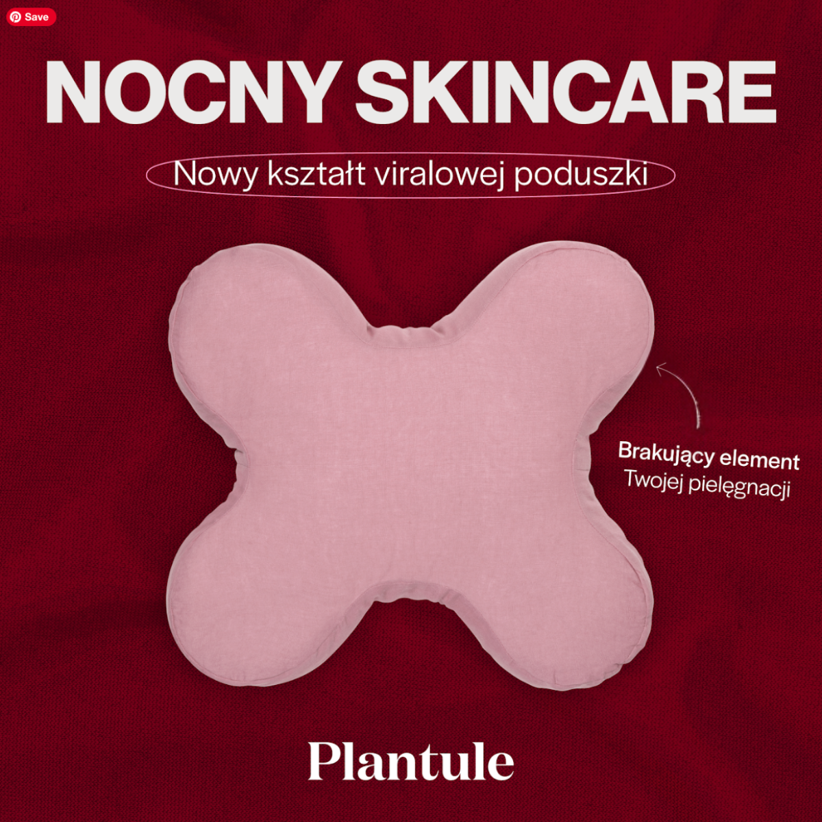 Poduszka do spania Night Contour 40 x 40 cm MD