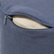 Lniany mały wałek (granatowy)