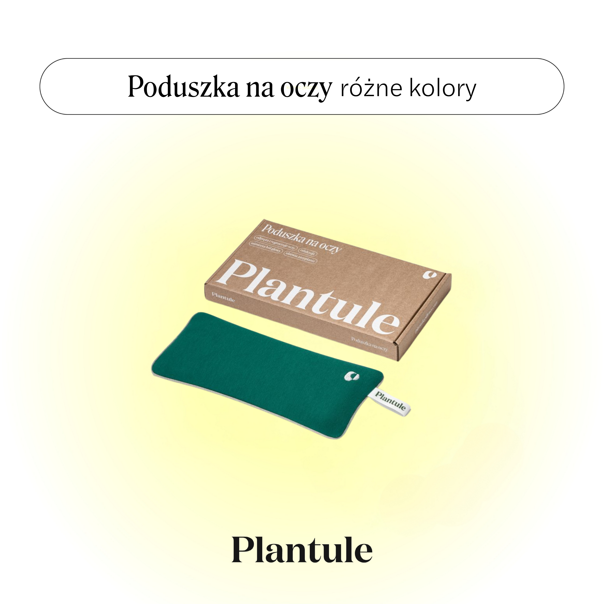 BLACK: Poduszka na oczy (różne kolory)