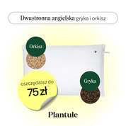 Poduszka dwustronna z łuską gryki i orkiszu 50 x 75 cm MD
