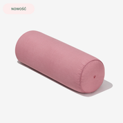Lniany duży wałek do jogi (różowy)