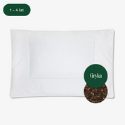 Poduszka dla dzieci (1-4 lat) z łuską gryki