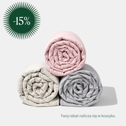 Personalizowana lniana kołdra obciążeniowa z pestkami wiśni