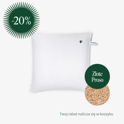 Poduszka z łuską złotego prosa 40 x 40 cm MD