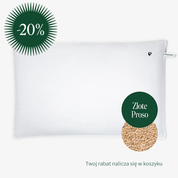 Poduszka z łuską złotego prosa 50 x 75 cm MD