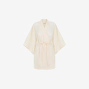 Kimono lniane Plantule krótkie (waniliowe)