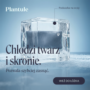 Jedwabna poduszka na oczy Plantule miedziana