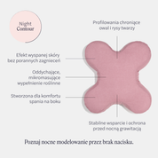 Poduszka do spania Night Contour 40 x 40 cm MD