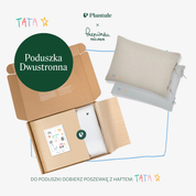 Poduszka do spania dwustronna z poszewką 45x60 MD - edycja limitowana TATA