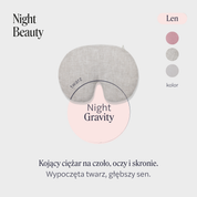Night Gravity – lniana maska obciążeniowa (różne kolory)