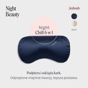 Night Chill 6 w1 – jedwabna poduszka rozluźniająca (różne kolory)