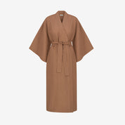 Kimono lniane Plantule długie (karmelowe)