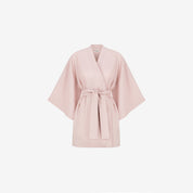 Kimono lniane Plantule krótkie (jasny róż)