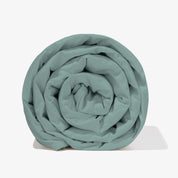 Kołdra obciążeniowa z pestkami wiśni 150x200 cm (zielona bawełna)